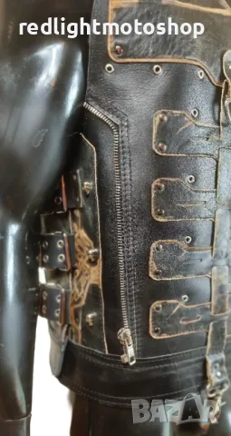 №4675 Атрактивен кожен мото елек, снимка 3 - Аксесоари и консумативи - 47272212