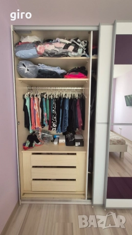 Комплект спалня с гардероб и нощни шкафчета , снимка 6 - Спални и легла - 52016703