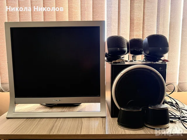 Тонколони Logitech 4+1 , монитор Sony