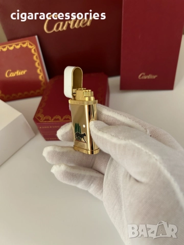 Cartier Panthere запалка с кутия и документи, снимка 2 - Запалки - 56056378