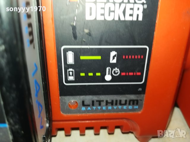 black decker lithium battery+charger-внос france 2510231633, снимка 6 - Винтоверти - 42718456