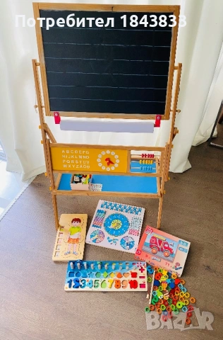 Образователни дървени игри и двустранна дървена дъска