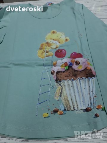 Детска пижама с дълъг ръкав за момиче ръст 140, снимка 3 - Детски пижами - 26437892