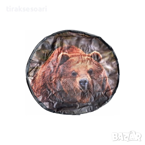 Калъф за резервна гума МЕЧКА 15 цола – еко кожа, за джипове