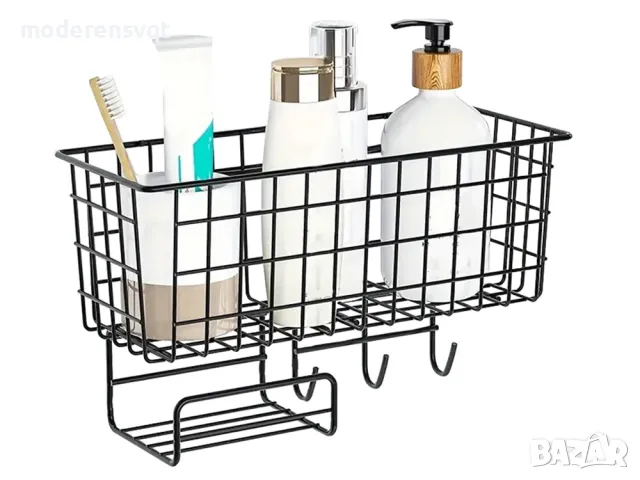 Рафт органайзер за кухня или баня лофт 3 куки, снимка 4 - Органайзери - 49209882