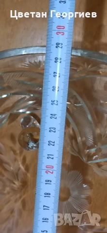 кристална фруктиера, снимка 5 - Антикварни и старинни предмети - 50998971