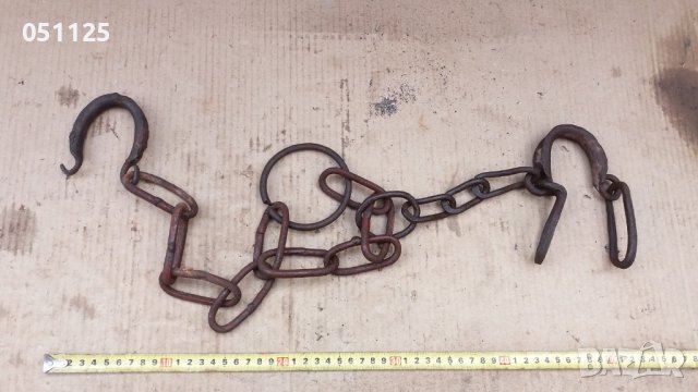 комплект ковани възрожденски белезници, пранги, окови , снимка 3 - Антикварни и старинни предмети - 37677240
