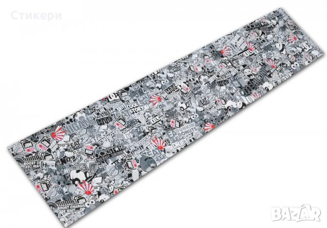 ПРОМО! стикер BOMB 150х50см JDM руло ЧЕРНО ЧЕРВЕНО, снимка 5 - Аксесоари и консумативи - 29729643