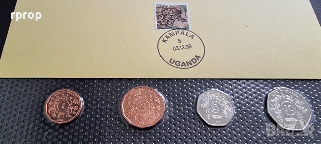 Уганда. Лот. 1, 2 ,5 и 10  шилинга. UNC. Чисто нови .4 бройки., снимка 2 - Нумизматика и бонистика - 44363182