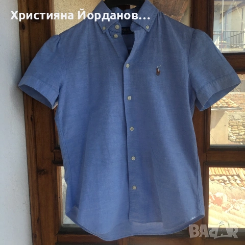 Дамска риза с къс ръкав от Polo Ralph Lauren с бродирано лого,ХС, снимка 9 - Ризи - 54326247