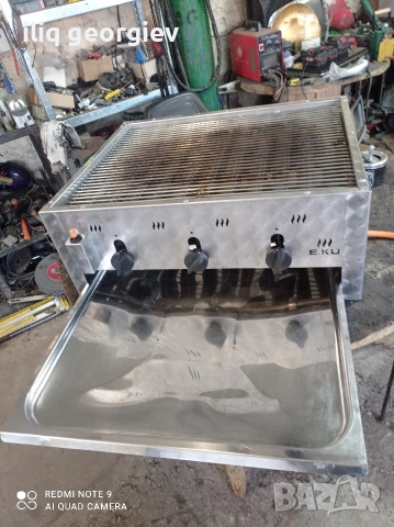 неръждаема скара на газ , снимка 3 - Котлони - 54259453