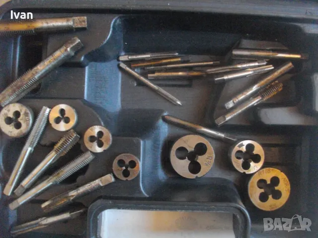 РЕЗБОНАРЕЗНИ ПЛАШКИ МЕТЧИЦИ 38 броя РАЗЛИЧНИ SS SSH ПРОФЕСИОНАЛНИ NIPEL NORIS NITEX MEX В КУФАР, снимка 8 - Други инструменти - 48412752