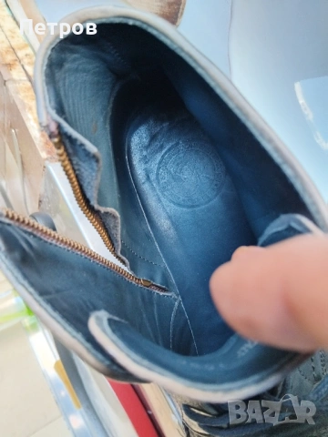 Мъжки кожени боти тип "броги" (brogue boots) 42, снимка 9 - Мъжки боти - 53160766