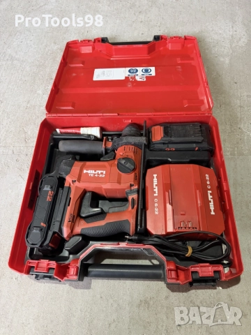 Hilti TE 4-22 Nuron перфоратор 2x4Ah, снимка 2 - Перфоратори - 56544439
