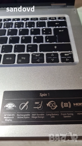 коледен лаптоп ACER spin1 sp114-31 цена 150лв, снимка 4 - Лаптопи за дома - 52827875