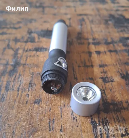 фенерче Марксман Marksman малко сребърно матово метално в кутия, снимка 8 - Къмпинг осветление - 55979956