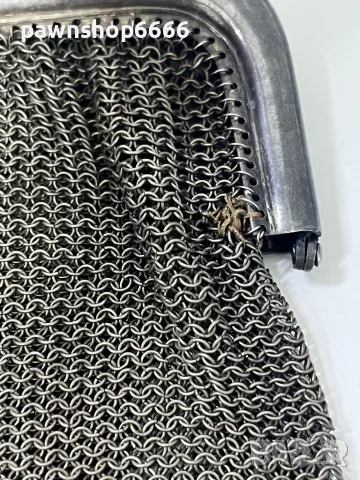 Антична метална чантичка сребро и алпака, снимка 5 - Колекции - 49206272