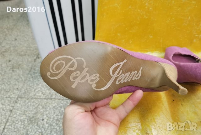 Страхотни дамски обувки Pepe Jeans 39 номер, снимка 8 - Дамски обувки на ток - 34967184