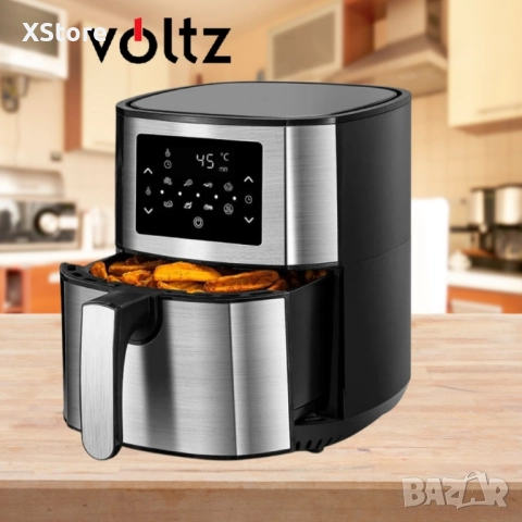 Фритюрник AirFryer er Voltz OV51980M, 1400W, 5.5л., Горещ въздух и с таймер, снимка 7 - Фритюрници - 52435541