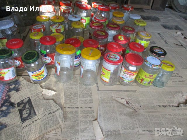 Буркани 1 и 1,7 литра,лютеница и други.Капачки за буркани-Омния и бяло тенеке, снимка 13 - Буркани, бутилки и капачки - 33544122