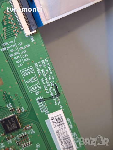 Т-контр.6870C-0532B ,6871L-3850B for 43inc for PHILIPS 43PFS5301 DISPLAY TPV TPT430H3-DUYSHA. G REV., снимка 2 - Части и Платки - 44580225