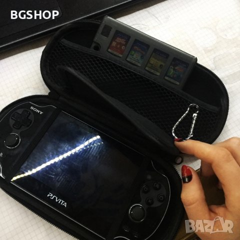 Кутия за съхранение на игри за Sony Playstation PS Vita PSV PSVITA - Black, снимка 7 - Аксесоари - 39775357