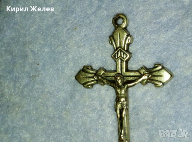 ПОСРЕБРЕНО НАГРЪДНО РАЗПЯТИЕ КРЪСТ от БЛАГОРОДНА НЕРЪЖДАЕМА СТОМАНА РЪЧНА МАЙСТОРСКА ИЗРАБОТКА 40007, снимка 8 - Антикварни и старинни предмети - 42473494