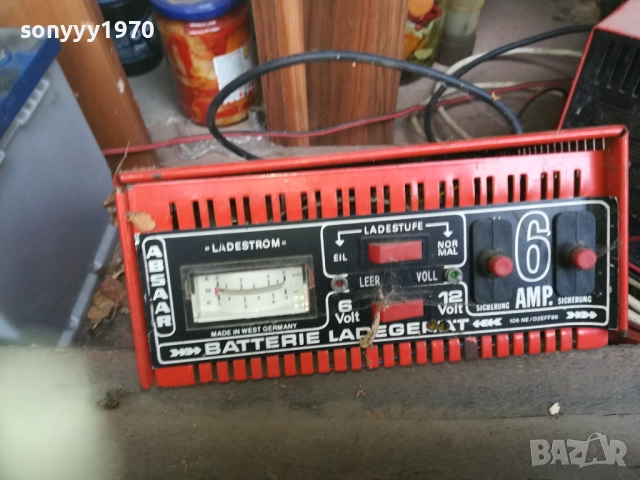 ABSAAR 6/12V-6AMP-BATTERY CHARGER-ВНОС SWISS 0910251452, снимка 9 - Аксесоари и консумативи - 51998552