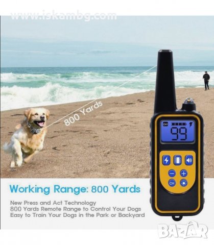 ЕЛЕКТРОНЕН НАШИЙНИК ЗА КУЧЕ ВОДОУСТОЙЧИВ ПОТОПЯЕМ С ОБХВАТ ДО 800 М. - код 3160, снимка 14 - Други стоки за животни - 33889030