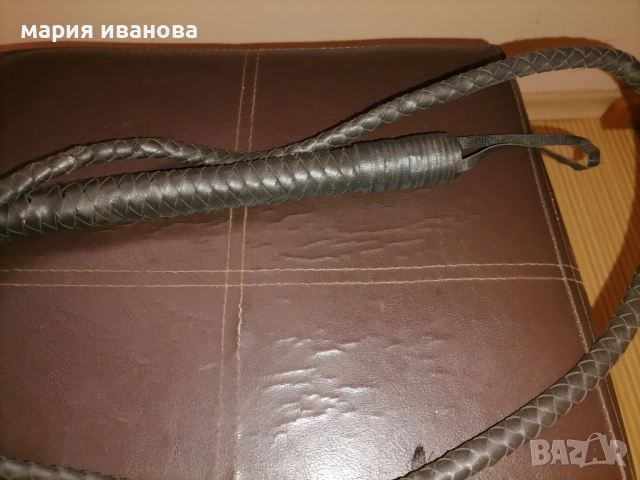 Кожен камшик, снимка 2 - Антикварни и старинни предмети - 54238194