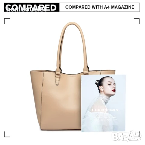 ПРОМОЦИЯ Дамска чанта 2 в 1 от висококачествена PU кожа MISS LULU LH6895, снимка 5 - Чанти - 50860133