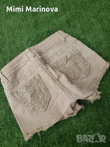 Бежови  панталонки  къси панталонки, снимка 4 - Къси панталони и бермуди - 27256889