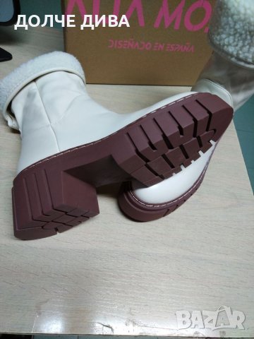  НАМАЛЕНИЕ-Дамски боти м. 591 светло бежави, снимка 5 - Дамски боти - 38829347