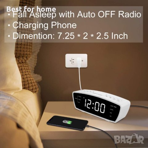 FM Радио часовник- будилник REACHER ACR- 3E, снимка 6 - Аудиосистеми - 42073788