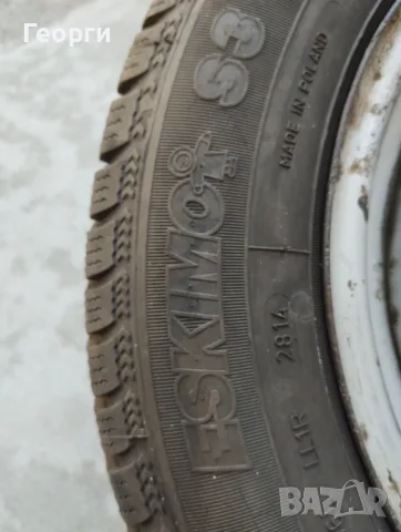 Стоманени джанти с гуми 14" 4х100, снимка 4 - Гуми и джанти - 55728975