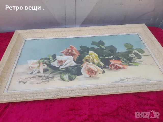 Стара соц. картина., снимка 4 - Картини - 55769223