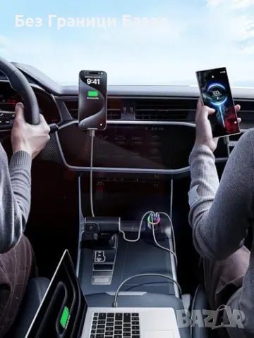 Ново USB C зарядно за кола 175W PD 100W бързо зареждане за iPhone и лаптопи, снимка 8 - Друга електроника - 48003661