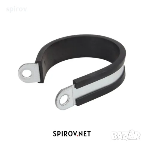 P‑скоба за кабели и маркучи метална с гумена подложка (6–70 mm), снимка 13 - Части - 55733432