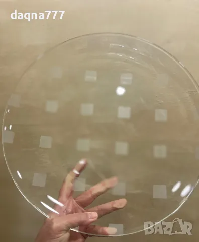 Витринна, голяма стъклена купа/ поднос  За торта/ сладкиши, снимка 3 - Прибори за хранене, готвене и сервиране - 50145165