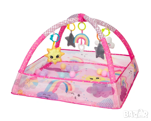 Активна гимнастика с 18 топчета Pink Sky