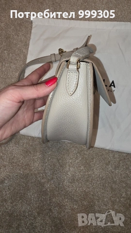 FURLA дамска кожена чанта – естествена кожа – почти нова , снимка 6 - Чанти - 54364726