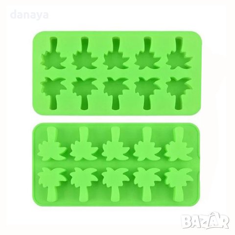 4182 Силиконова форма за бонбони и лед Палми