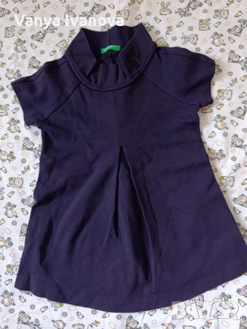 Benetton лилава рокличка 12 месеца.