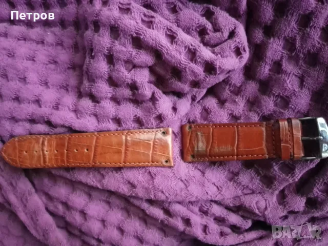 верижка за часовник 26 мм естествена кожа, снимка 3 - Каишки за часовници - 47711592