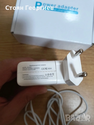 Зарядно за Mac Book Pro - 60W T-образен магнитен адаптер за зарядно, съвместим с Mac Book Air/Pro 13, снимка 2 - Друга електроника - 53227346