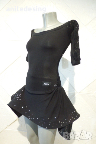 Рокля за спортни танци комбинация между черно и бяло, снимка 17 - Детски рокли и поли - 49063493