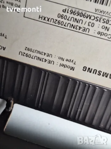 оригинална стойка телевизор Samsung модел UE43NU7092U, снимка 5 - Стойки, 3D очила, аксесоари - 48267073