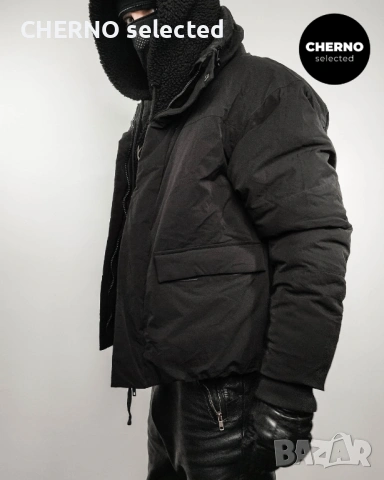 Мъжко черно пухено яке ZARA Water Repellent 4-Way Stretch Puffer Jacket – Размер L•XL 