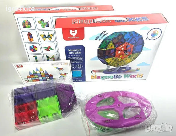 Само магнитни елементи! Магнитен конструктор Виенско Колело 45 бр. за 41лв., снимка 6 - Образователни игри - 48402597