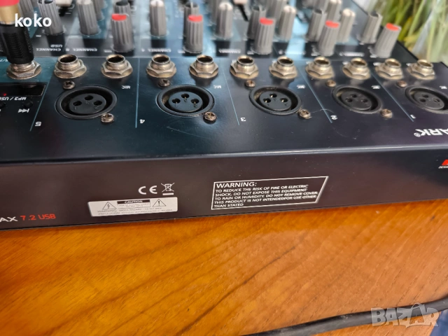 Миксер смесител пулт за музика Mark max , снимка 14 - Ресийвъри, усилватели, смесителни пултове - 54250847